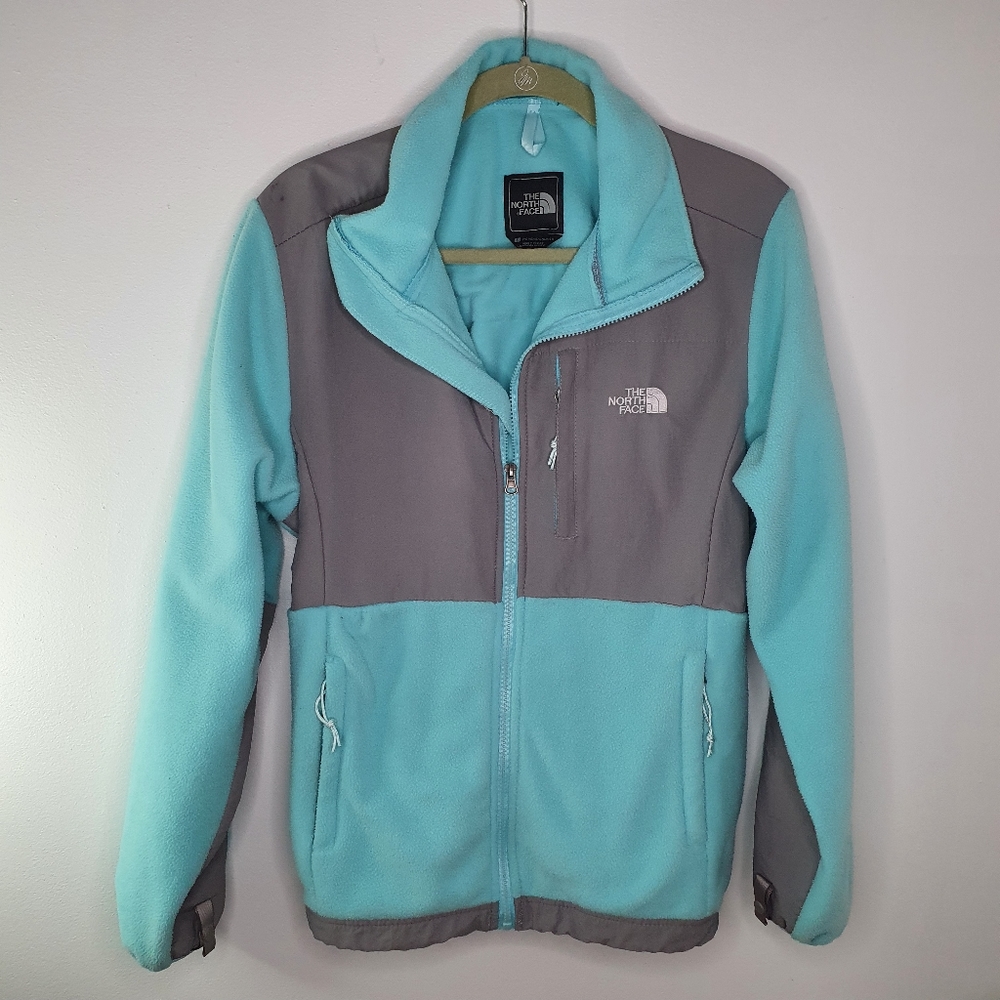 The North Face Polartek Womens Sz. LG. Teal/Gray